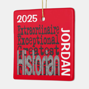 Ornement En Céramique Historien Extraordinaire CUSTOM