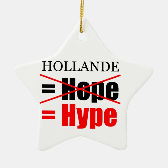 Ornement En Céramique Hollande Not Hope = Hype ! ! ! ! ! ! ! ! ! ! ! ! ! (Devant)
