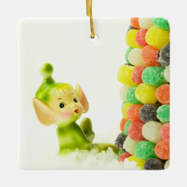 Ornement En Céramique Holly l'Elfe Pixie (Devant)