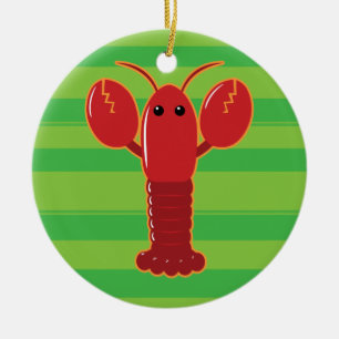 Ornement En Céramique Homard mignon