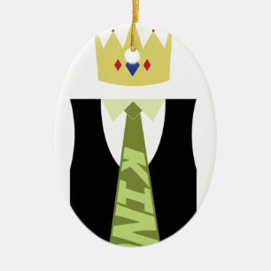 Ornement En Céramique Homecoming King Tie