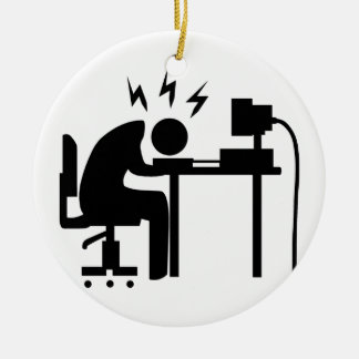 Ornement En Céramique Homme au travail