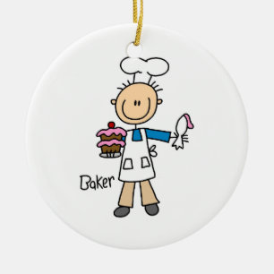 Ornement En Céramique Homme Baker