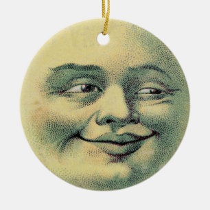 Ornement En Céramique Homme dans l'ornement de lune