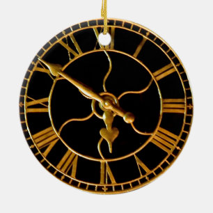 Ornement En Céramique Horloge étonnante à Noël