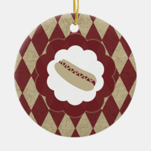 Ornement En Céramique hot dog diamonds