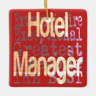 Ornement En Céramique Hotel Manager Extraordinaire