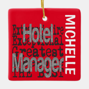 Ornement En Céramique Hotel Manager Extraordinaire CUSTOM