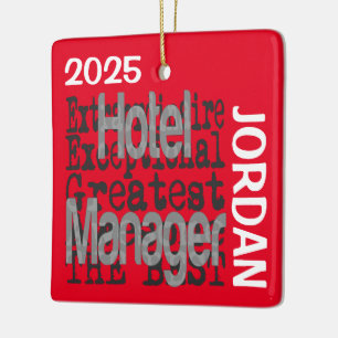 Ornement En Céramique Hotel Manager Extraordinaire CUSTOM