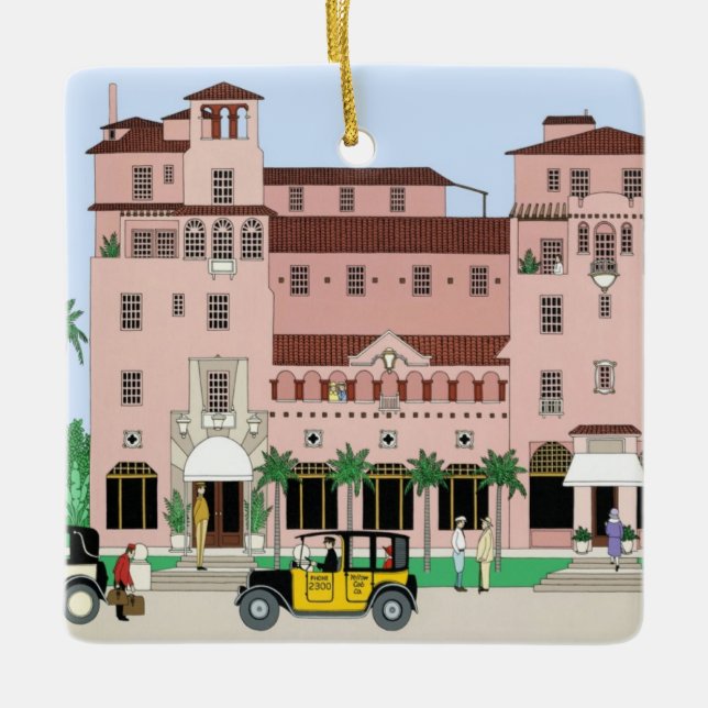 Ornement En Céramique Hôtel Sarasota Ringling (Devant)