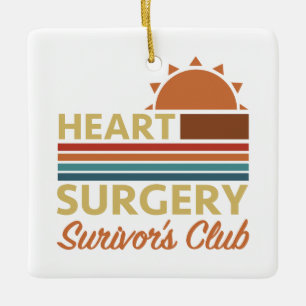 Ornement En Céramique Humour de récupération de chirurgie cardiaque