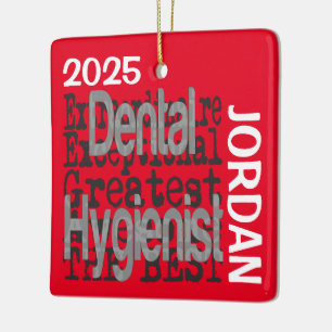 Ornement En Céramique Hygiéniste dentaire Extraordinaire PERSONNALISÉ