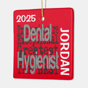 Ornement En Céramique Hygiéniste Dentaire Extraordinaire SUR MESURE