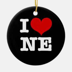 Ornement En Céramique I Heart Northeast Ornament