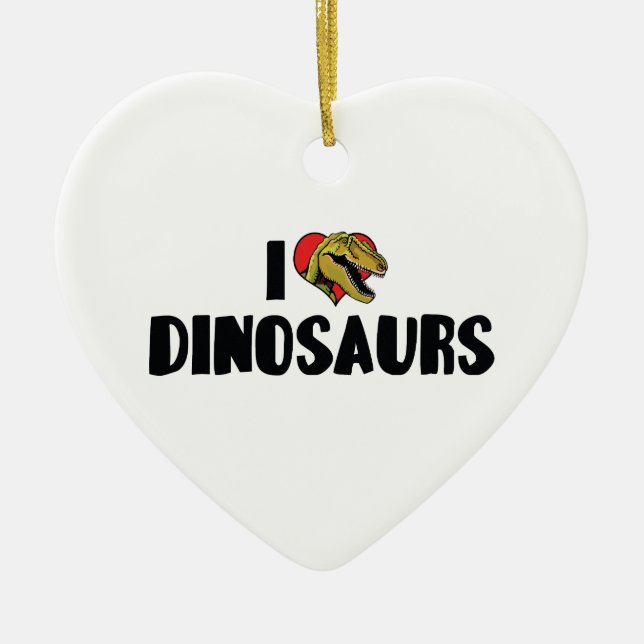 Ornement En Céramique I Lot Heart Dinosaures - Dinosaure Fossil Hunter (Devant)