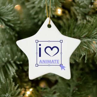 Ornement En Céramique I Love Animate