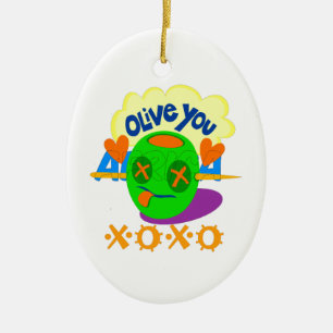 Ornement En Céramique I Love XOXO Africa belle citation de texte extraor