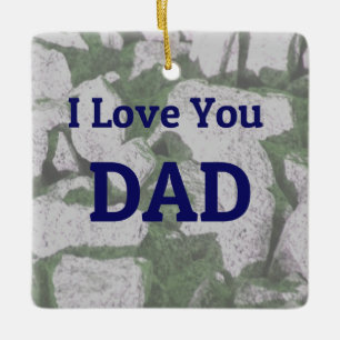 Ornement En Céramique I Love You Dad ornament