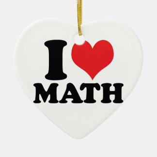 Ornement En Céramique I maths de coeur/amour