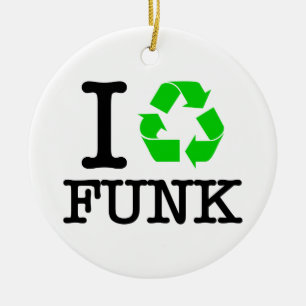 Ornement En Céramique I Recycle Funk