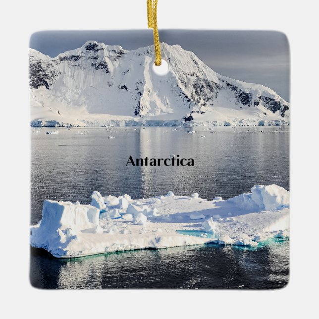 Ornement En Céramique iceberg de l'Antarctique (Devant)