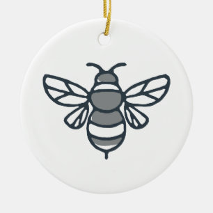 Ornement En Céramique Icône d'abeille de bourdon