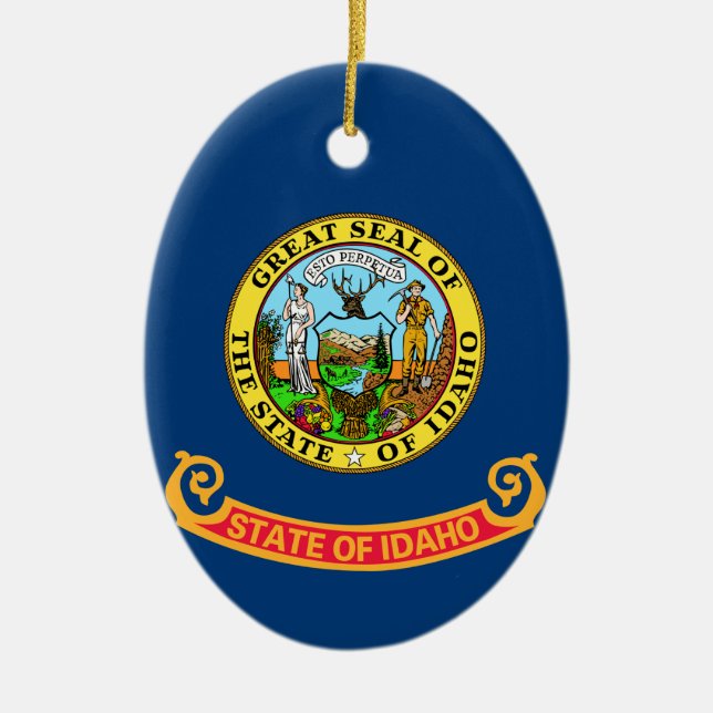 Ornement En Céramique Idaho State Flag (Devant)