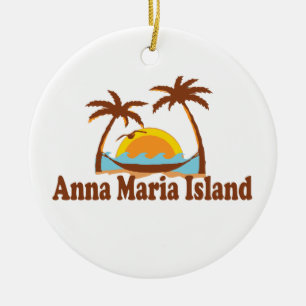 Ornement En Céramique Île d'Anna Maria