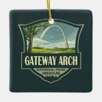 Illustration du parc national Gateway Arch Art rét