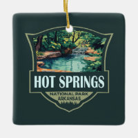 Illustration du parc national Hot Springs Insigne
