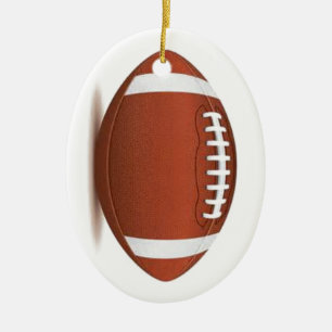 ORNEMENT EN CÉRAMIQUE IMAGE DE FOOTBALL SUR LES ÉLÉMENTS