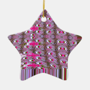 Ornement En Céramique Imprimer l'art Motif Abstrait dense et complexe