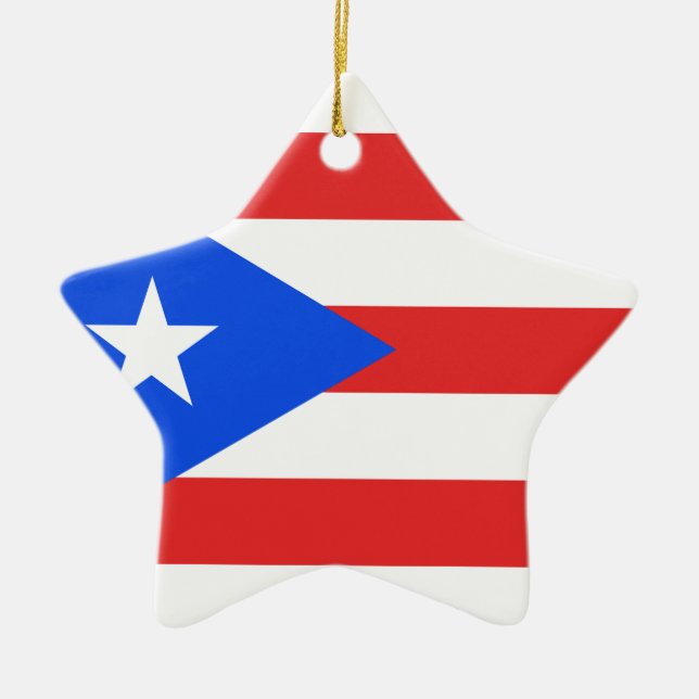 Ornement En Céramique Indicateur Porto Rico (Devant)
