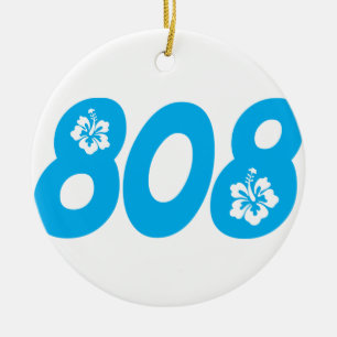 Ornement En Céramique Indicatif régional de 808 Hawaï