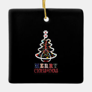 Ornement En Céramique Infirmière Cadeau Mery Noël