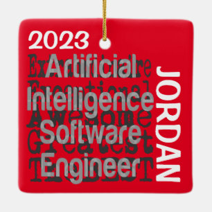 Ornement En Céramique Ingénieur logiciel d'intelligence artificielle