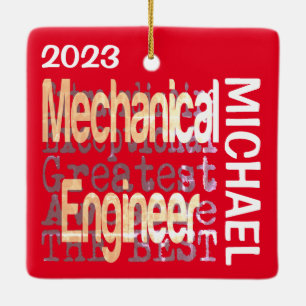 Ornement En Céramique Ingénieur mécanique Extraordinaire PERSONNALISÉ