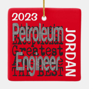 Ornement En Céramique Ingénieur pétrolier Extraordinaire CUSTOM