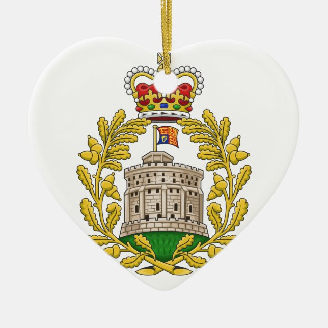 Ornement En Céramique Insigne de la Maison de Windsor (Devant)