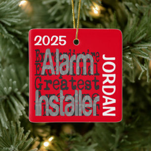 Ornement En Céramique Installateur d'Alarme Extraordinaire SUR MESURE