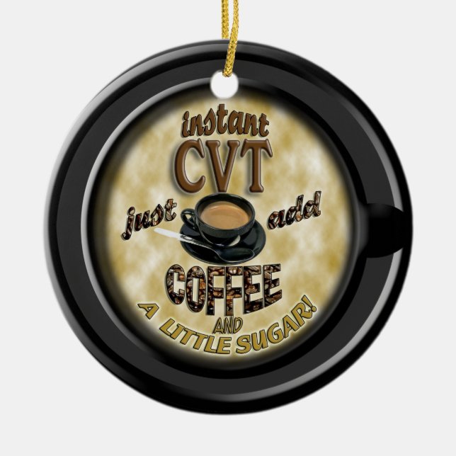 ORNEMENT EN CÉRAMIQUE INSTANT CVT AJOUTER CAFÉ NOËL ORNAMENT (Devant)