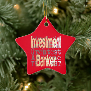 Ornement En Céramique Investment Banker Extraordinaire