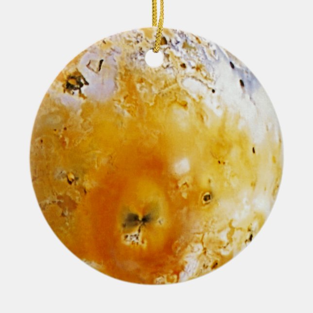 Ornement En Céramique Io de la lune de Jupiter (Devant)