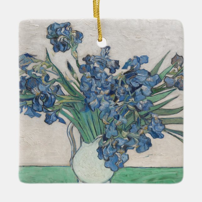 Ornement En Céramique Iris de Vincent van Gogh |, 1890 (Devant)