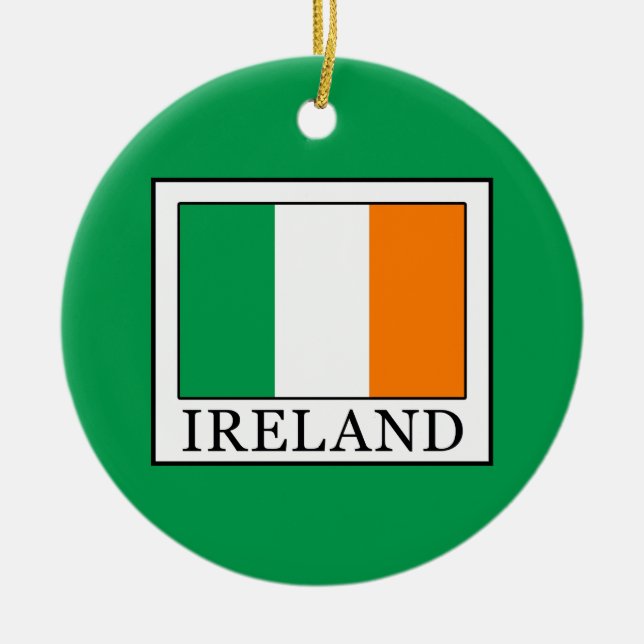 Ornement En Céramique Irlande (Devant)