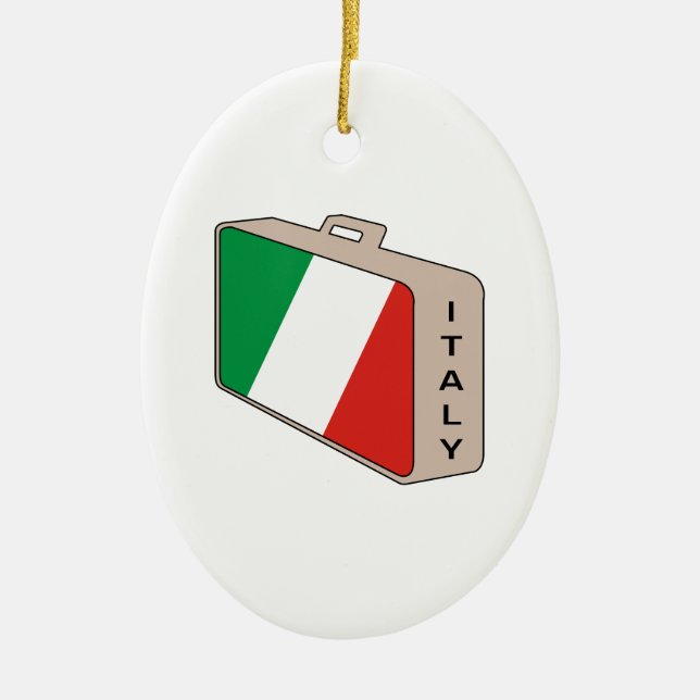 Ornement En Céramique Italie Bagages (Devant)