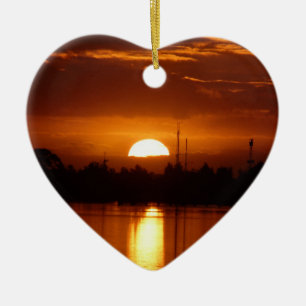 Ornement En Céramique J'ai quitté mon coeur en Australie