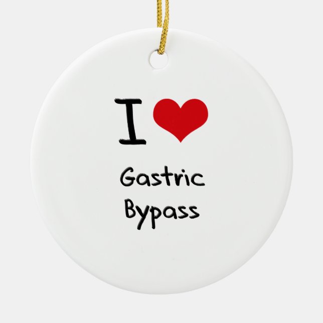 Ornement En Céramique J'aime la déviation gastrique (Devant)