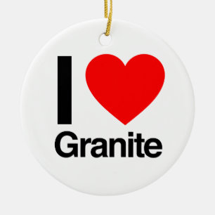 Ornement En Céramique j'aime le granit