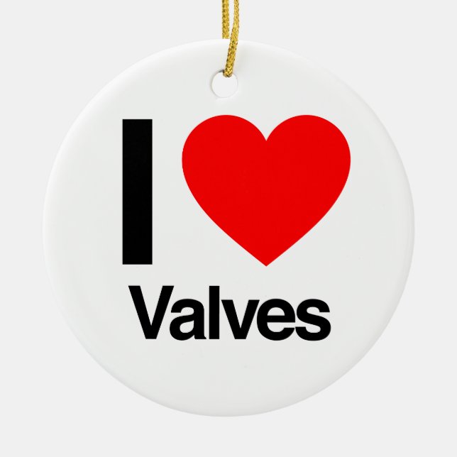 Ornement En Céramique j'aime les valves (Devant)